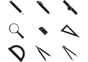 Drafting Tools. Stock Clipart, Royalty-Free