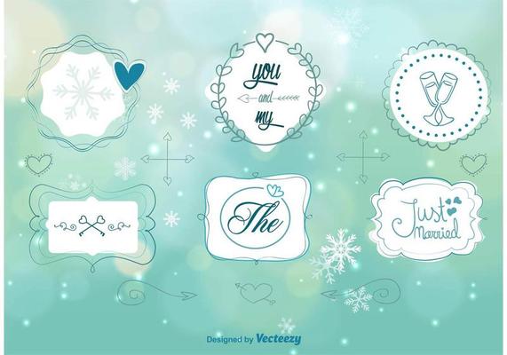 Winter Wedding Ornaments