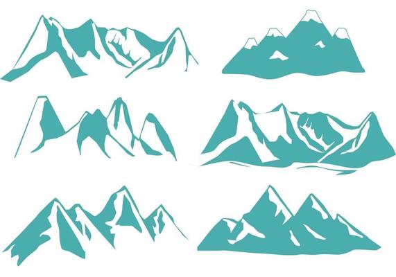 Denver Mountain Vectors 