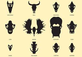 Vector Animal Skulls