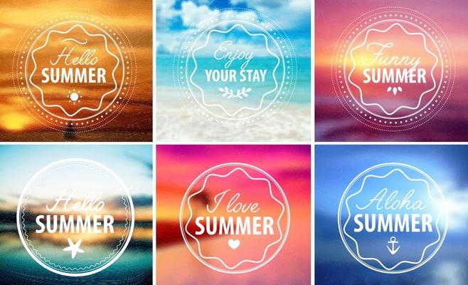 Hello Summer Emblems