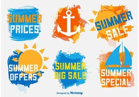 Summer Sale Labels vector