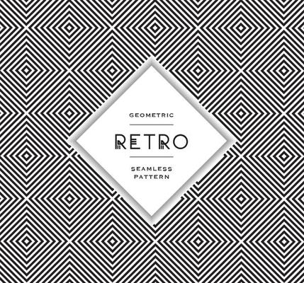 Geometric Black And White Vector Patterns