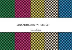 Checkerboard Style Pattern Set vector