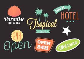 Collection of Several Hotel Logos in Vector