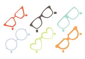 Vector Set of 80's Sunglasses