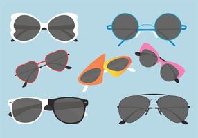 Set of 80's Sunglasses in Vector Format