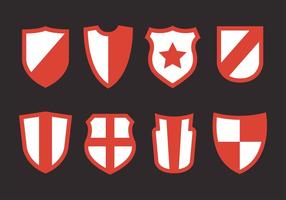 Shield Shapes Vector Set