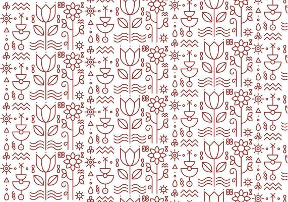 Floral Pattern Background Vector