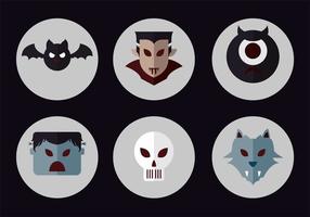 Drácula Vector Icon Set