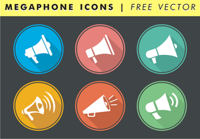 Megaphone Icons Free Vector