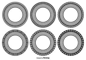 Decorative Round Shape Set vector