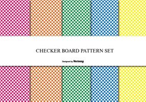 Checker Board Pattern Set vector