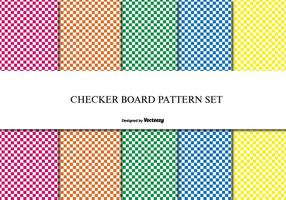 Checker Board Pattern Set vector