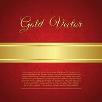 Elegant Gold and Red Background Illustration