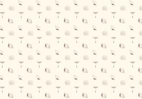 Sea shells pattern background vector