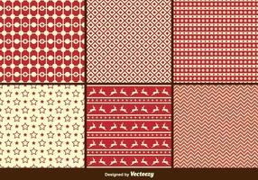 Christmas Retro Patterns vector