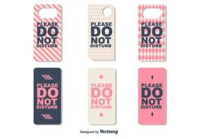 Do Not Disturb Signs Vector Set