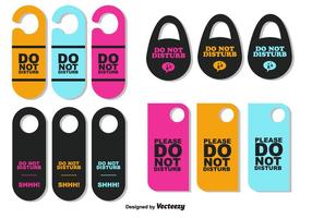 Do Not Disturb Signs Vector Set