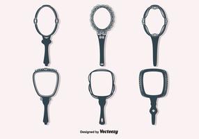 Free Vector Vintage Hand Mirrors
