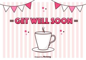 Get Well Soon Vector Card