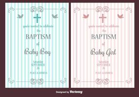 Baptism Vector Invitation