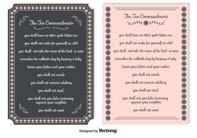 Ten Commandments Backgrounds vector