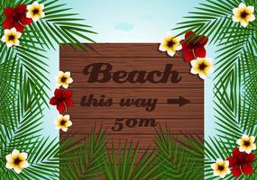 Beach Billboard Vector