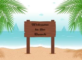 Billboard Beach Vector