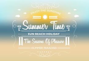 Summer Time Vector Background