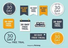 30 Day Free Trial Vectors