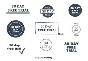 30 Day Free Trial Vectors