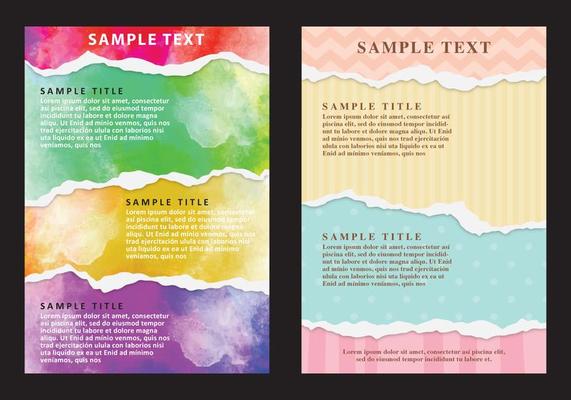 Ripped Paper Sheet Vectors