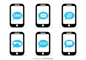 Mobile Network Icons vector