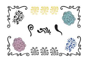 Free Swirly Lines Vector Series