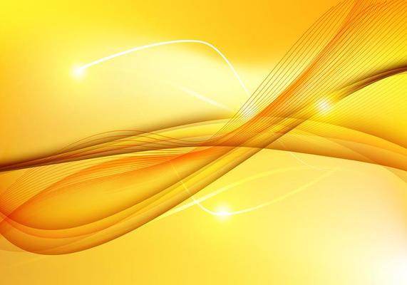 Abstract Yellow Wave background 