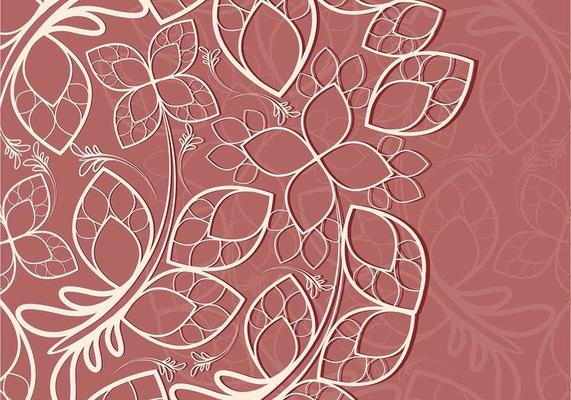 Pink Floral Lace Texture Vector