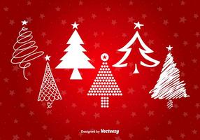 Christmas Tree Stylized shapes  vector