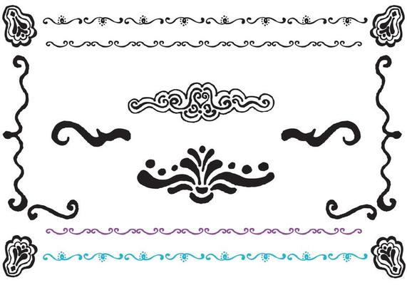 Free Fancy Lines Vector Series