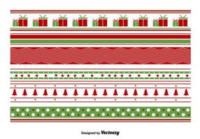 Geometrical Christmas Patterns vector