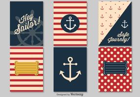 Summer Sailing Invite Template vector