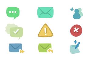 Message Icon Set vector