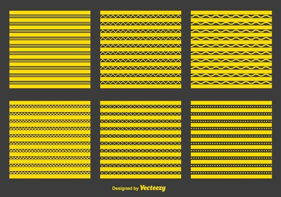 Yellow Zigzag and Geometric Patterns