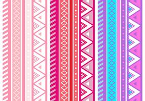 Free Pink Aztec Geometric Seamless Vector Pattern