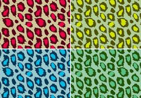 Vector de impresión de animal de leopardo de color
