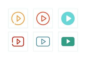 Play Button Icon Vectors