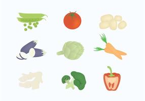 Ilustración vectorial de verduras vector