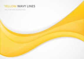 Yellow Wavy Vector Background