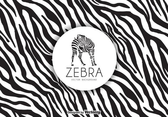 Zebra Print Background Vector