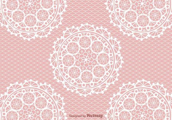 Crochet Lace Vector Background